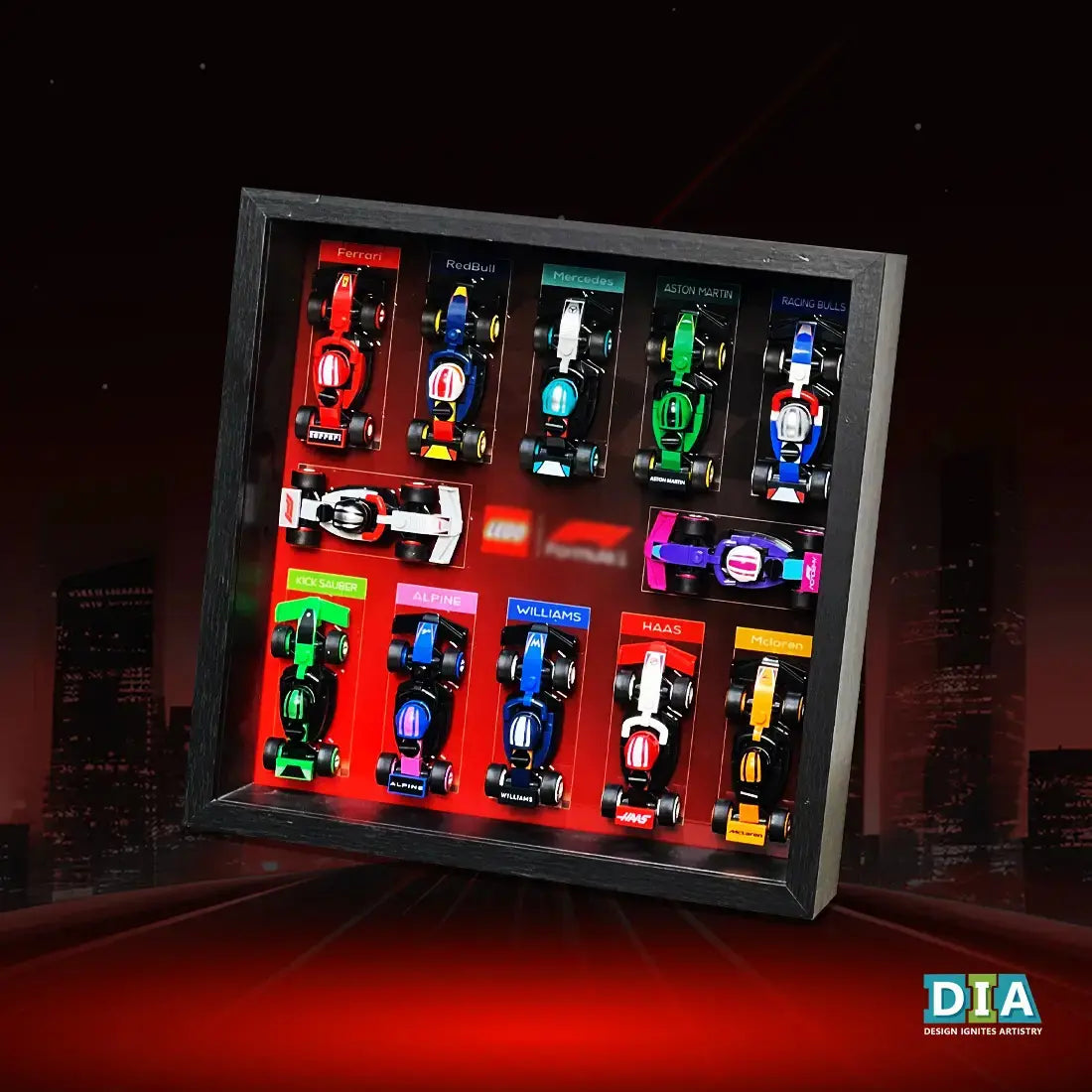 When 12 F1 "Silver Arrows" Find Their Home in a "Glass Castle": The LEGO™ Show Case Elevates the Speed Champions F1 Collection