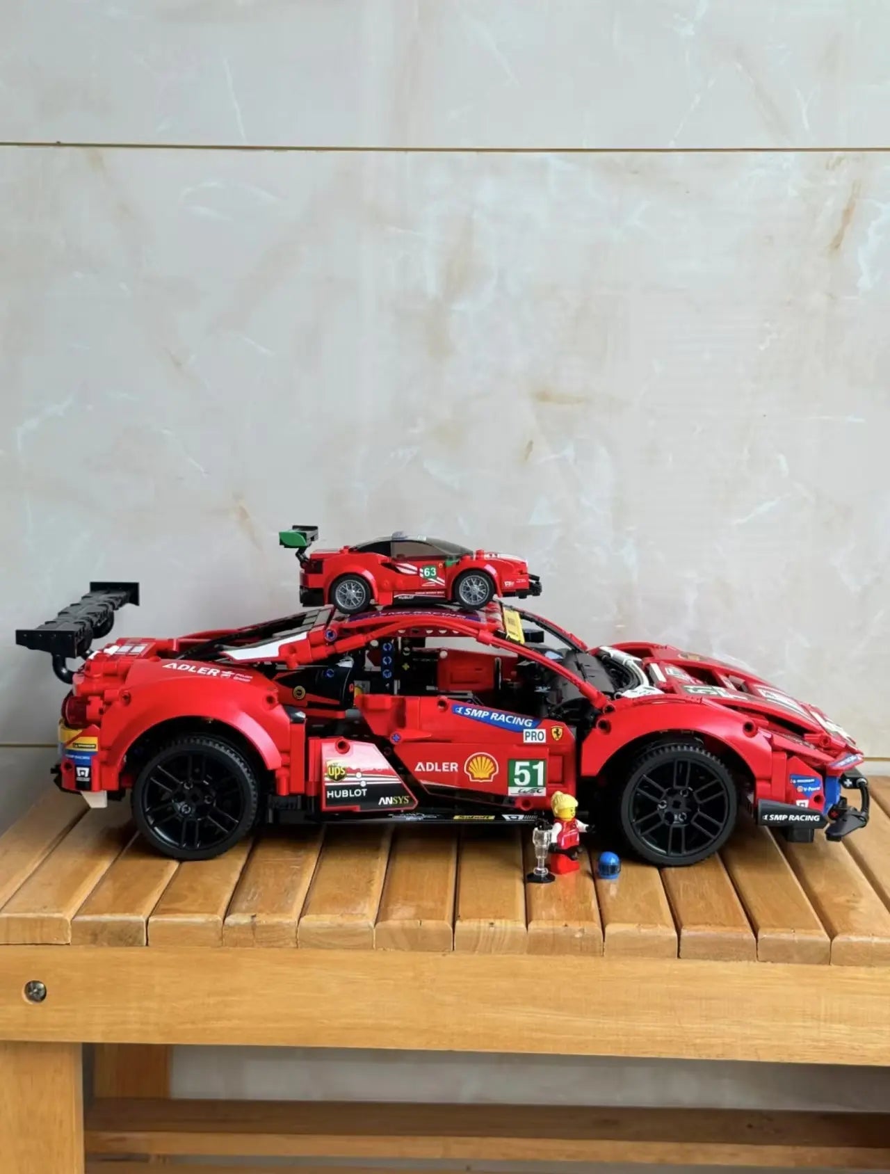 LEGO 42125 Ferrari 488: This "LEGO Wall Mount" Is Its Ultimate "Track Art Wall"