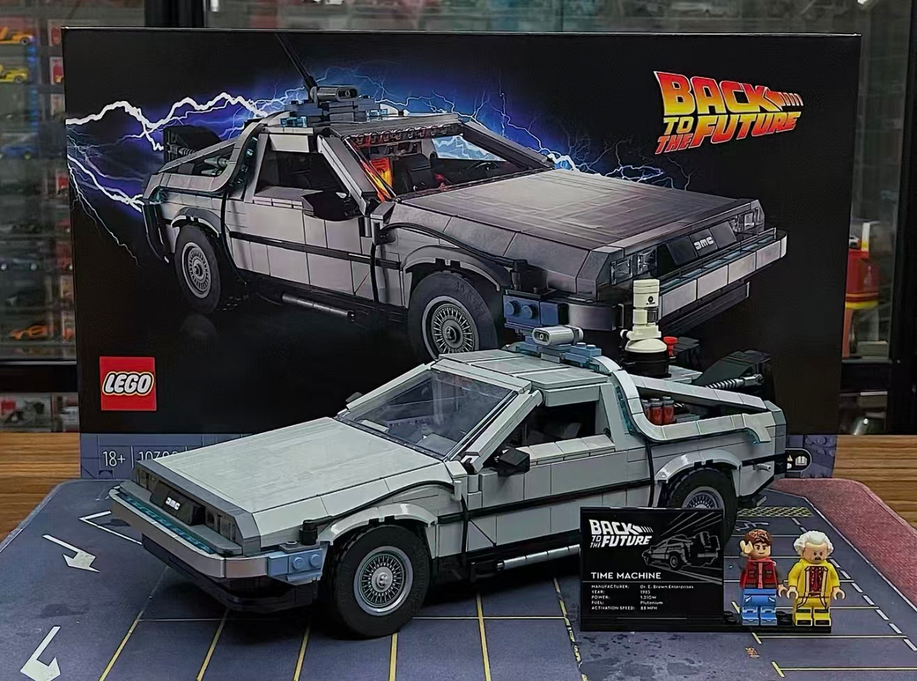 LEGO Back to the Future Time Machine Display Ideas for LEGO® 10300