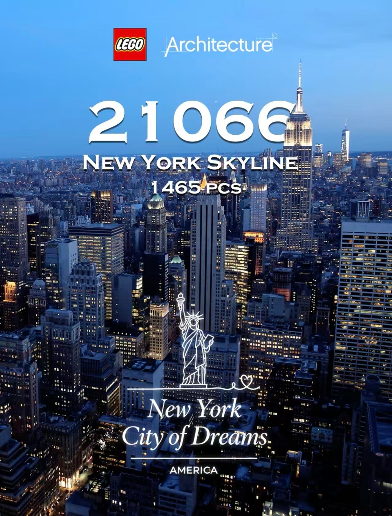 アンタイトルド・シティスケイプ (The Untitled Cityscape) LEGO 21066 New York City – The Big Apple — The Skyline You Never