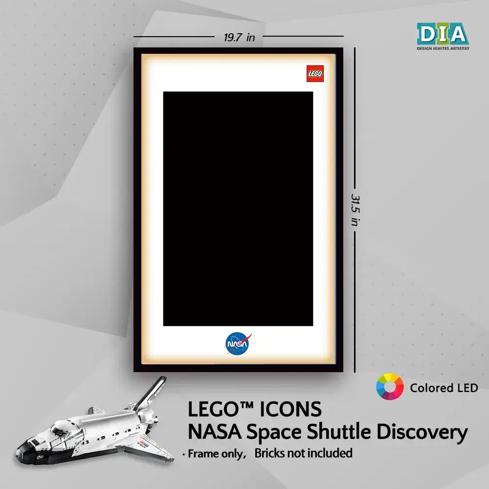 LEGO™ NASA Space Shuttle Discovery(10238)Wall Mount Frame for ICONS