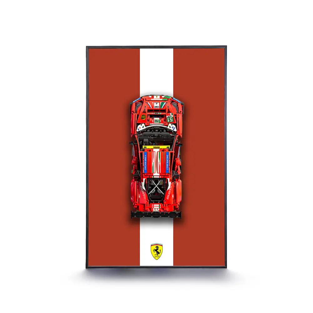 Auto-Wandmontagerahmen für LEGO® TECHNIC™ Ferrari 488 (42125)