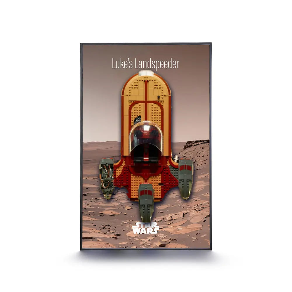 LEGO Display Frame for STAR WARS Luke Skywalker's Landspeeder
