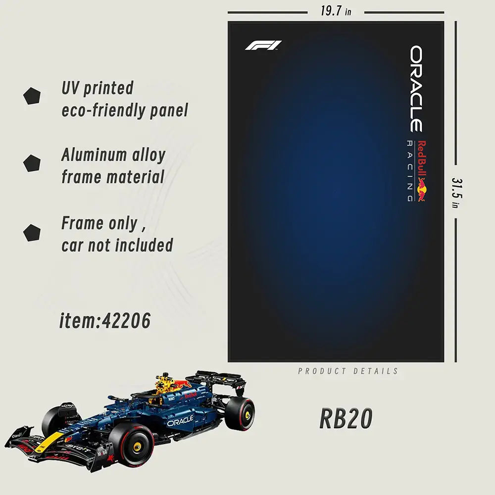 Auto-Wandhalterungsrahmen für Red Bull RB20