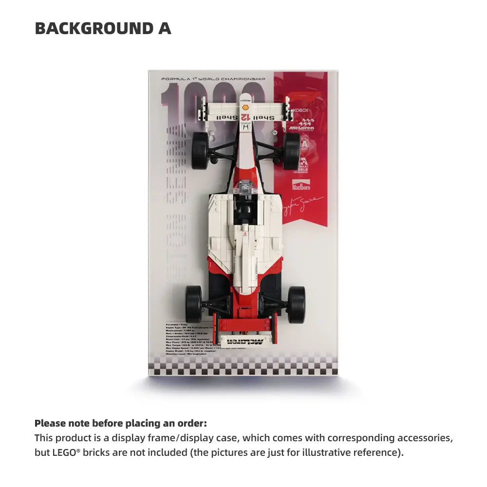 LEGO Display Acrylic Frame for Icons: F1 Legends (10330, 10353