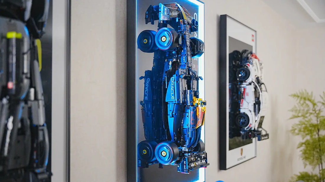 When the 42206 "Red Bull Dominator" Takes to the Wall: A Declaration of F1 Champion Aesthetics with 80×50 Aluminum Frames × LEGO™ Car Wall Mount for Technic