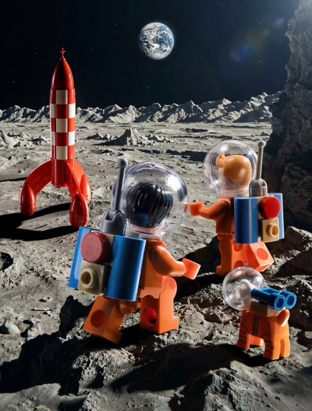 LEGO Tintin Moon Rocket Display — Preserving the Spirit of Destination Moon in Brick Form