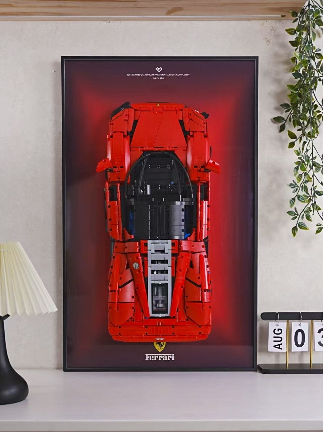 Best Way to Display LEGO® Ferrari Daytona SP3 (42143) — Wall Frame vs Display Case Guide