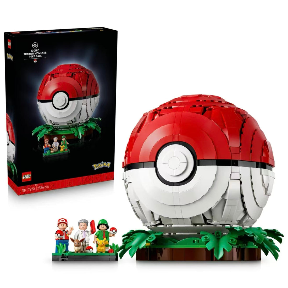 How to Display LEGO Pokémon Poké Ball 72154 | Diorama & Display Case Ideas