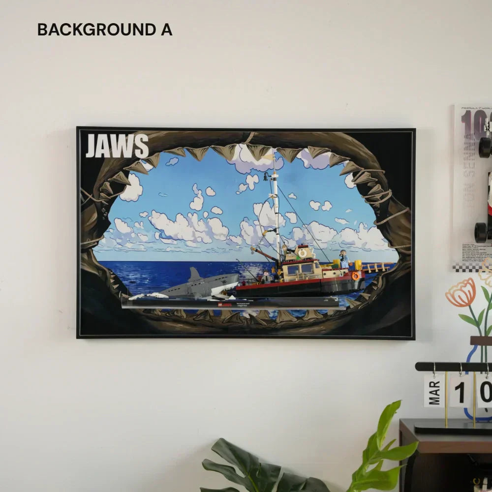 How to Display LEGO® Jaws 21350 (Best Wall Frame Setup by DIA Design)