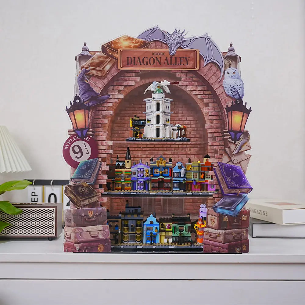 When Diagon Alley comes alive with acrylic: Lego fans' "magic display study"