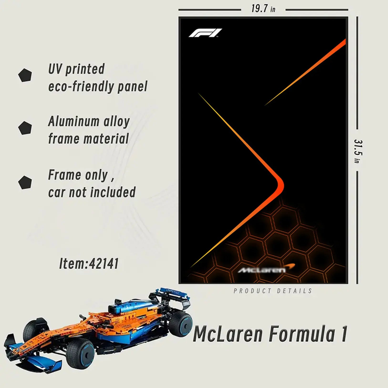Cadre d'exposition LEGO™ Technic™ F1™ Series