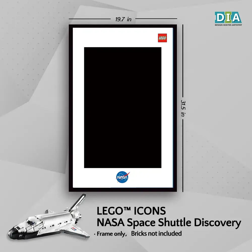 LEGO™ NASA Space Shuttle Discovery（10238）Wall Mount Frame for  ICONS