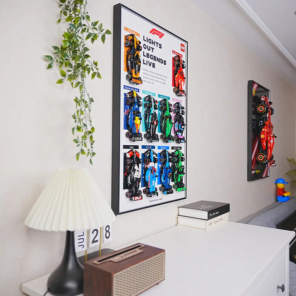 Auto-Wandmontagerahmen für LEGO™ Speed Champions F1-Serie
