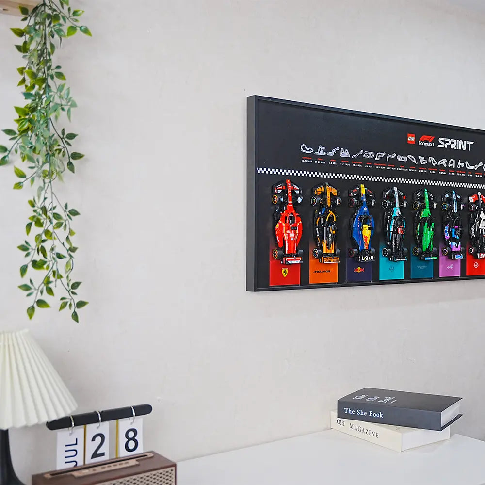 Cadre d'exposition LEGO™  Speed Champion F1 series PLUS