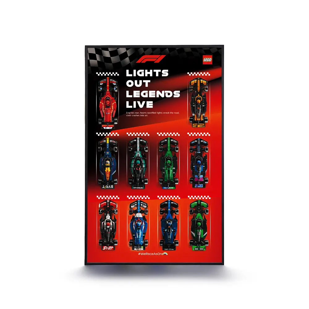 Cadre d'exposition LEGO™ Speed Champion F1 series