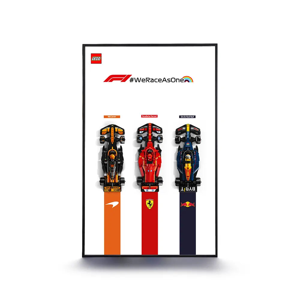 Cadre d'exposition LEGO™ Speed Champion F1 series