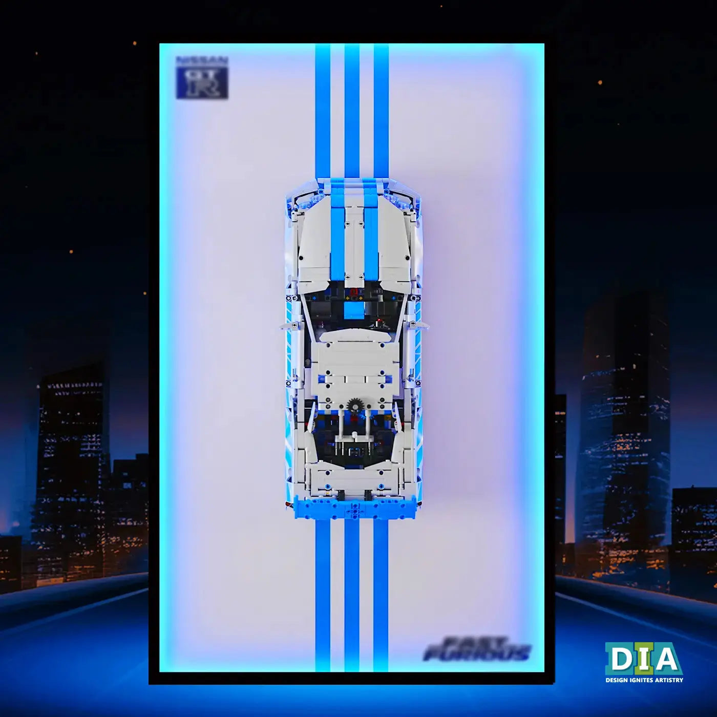 LEGO™ Frame for 2 Fast 2 Furious Nissan Skyline GT-R R34 Car (42210)