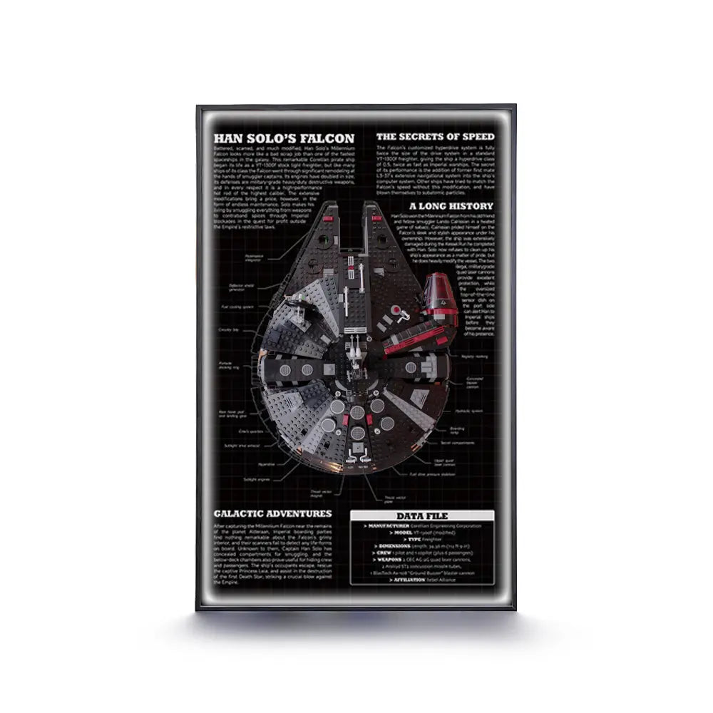 LEGO™ Frame for  STAR WARS Dark Millennium Falcon (75389)