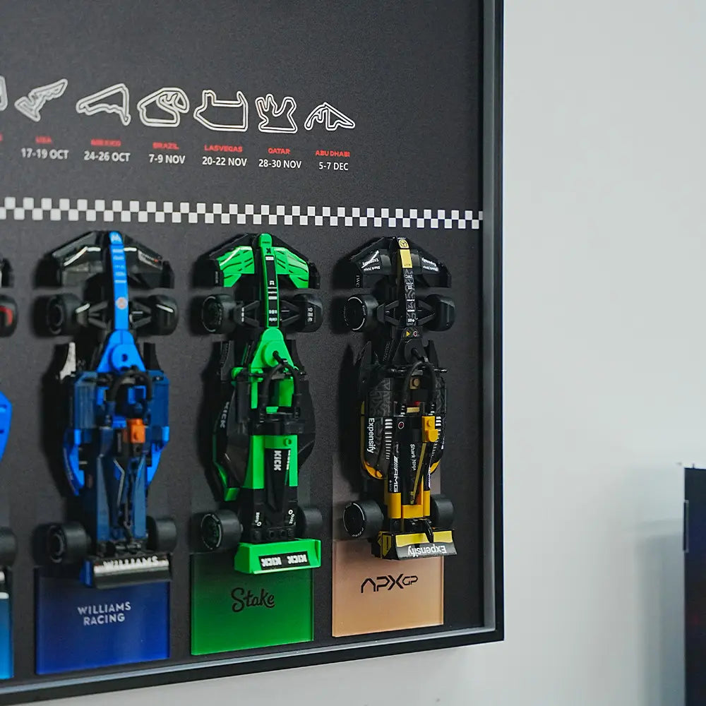 Speed Lego Frame LEGO F1 Display Frame – Speed Champions Movie Edition – Dia Display Studio
