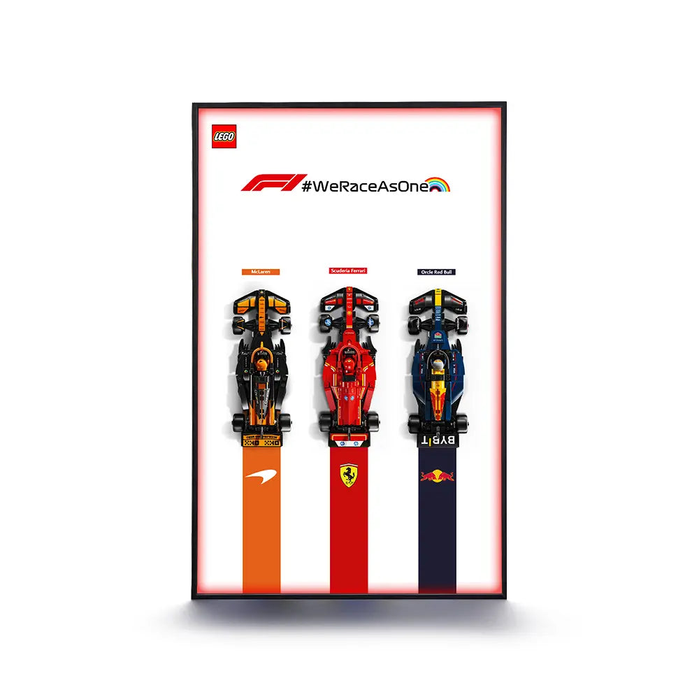 Cadre d'exposition LEGO™ Speed Champion F1 series