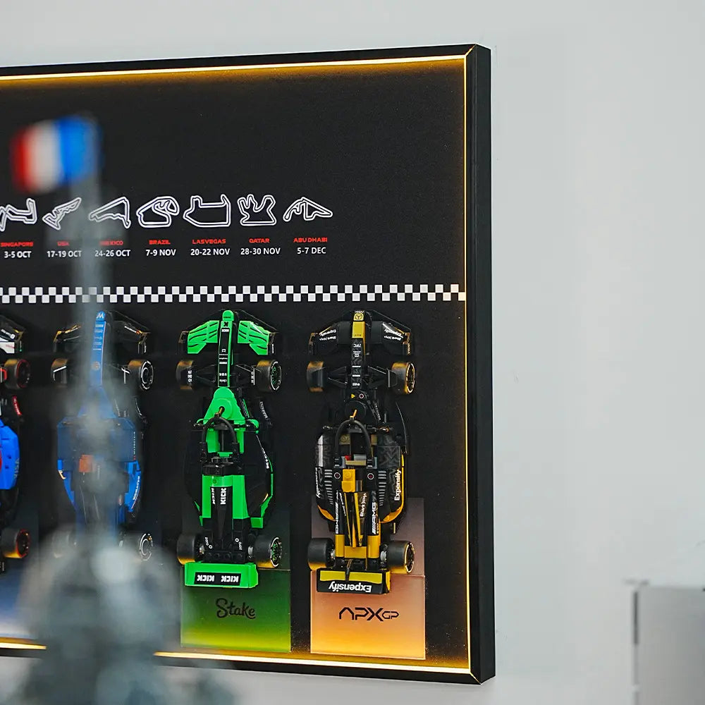 Speed Lego Frame LEGO F1 Display Frame – Speed Champions Movie Edition – Dia Display Studio