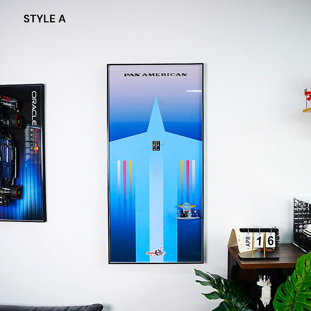 Wall Display Frame for LEGO® Douglas DC-3 PAN AM Airliner (11378)