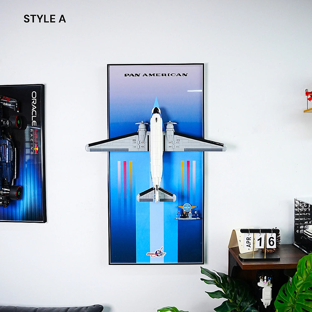 Wall Display Frame for LEGO® Douglas DC-3 PAN AM Airliner (11378)