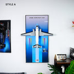 Wall Display Frame for LEGO® Douglas DC-3 PAN AM Airliner (11378)