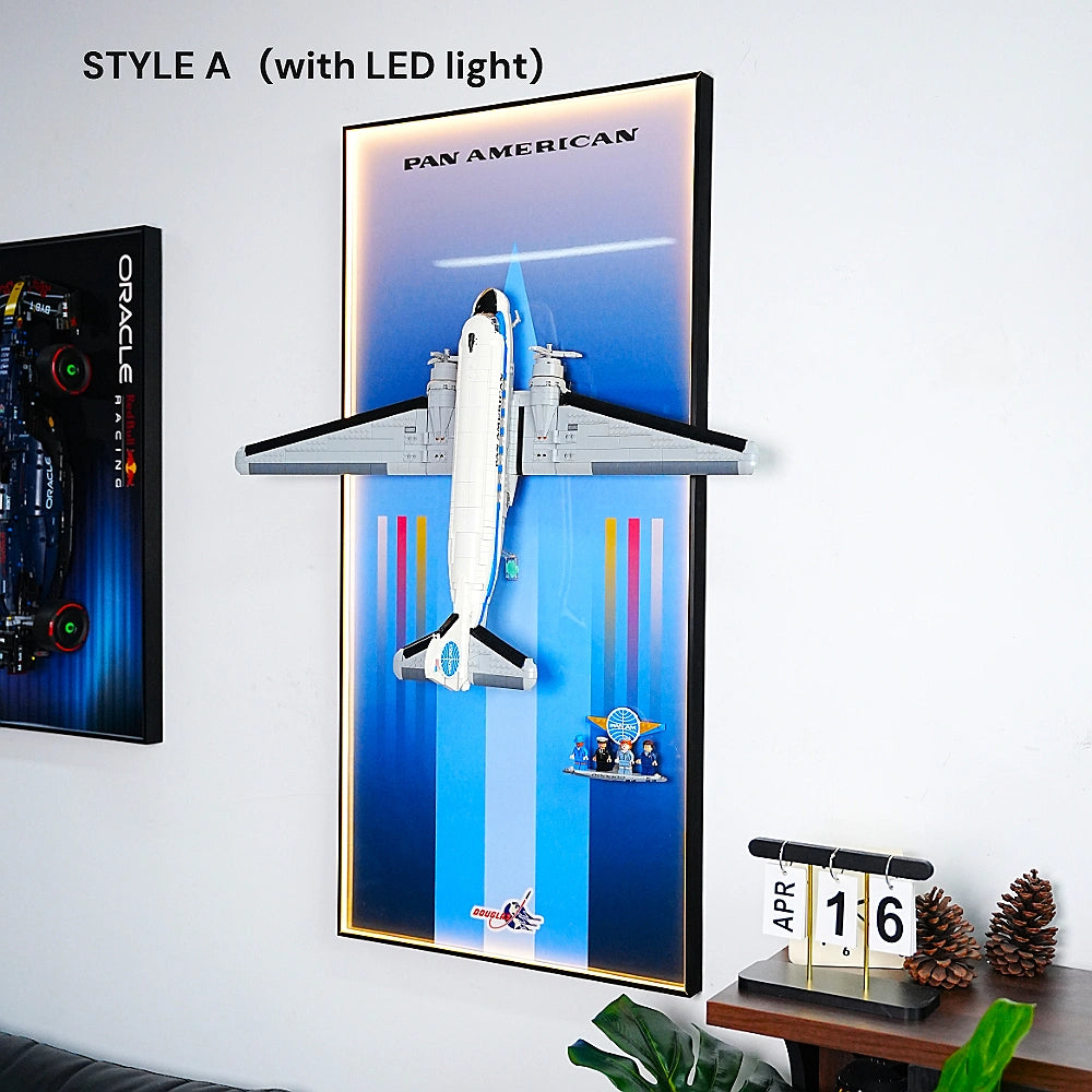 Wall Display Frame for LEGO® Douglas DC-3 PAN AM Airliner (11378)