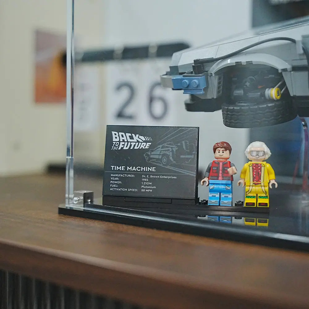 [pre-sale]LEGO™Show Case For Back to the Future Time Machine (10300)/christmas gift