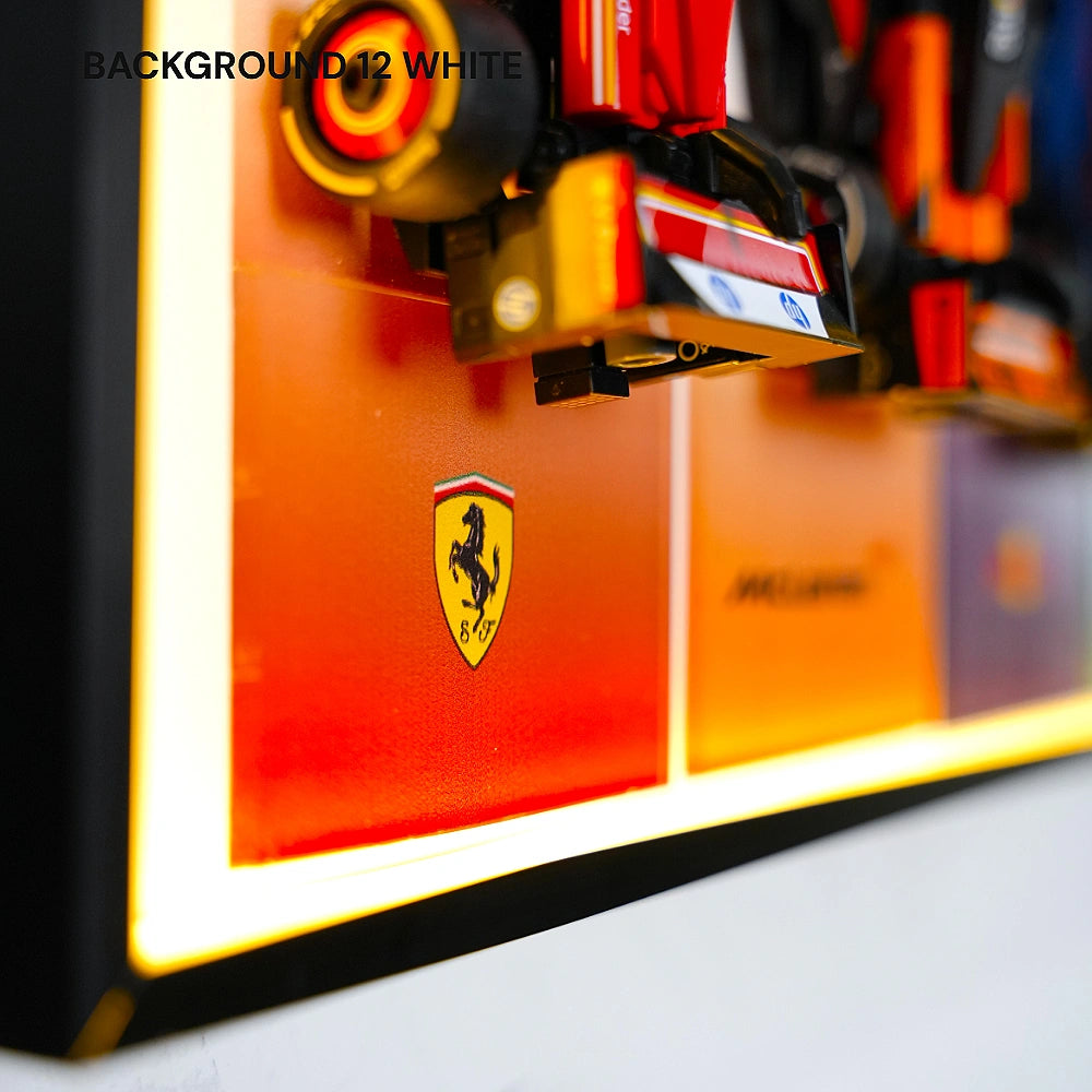 Cornice da parete per auto LEGO® 12 x F1 Speed Champions F1