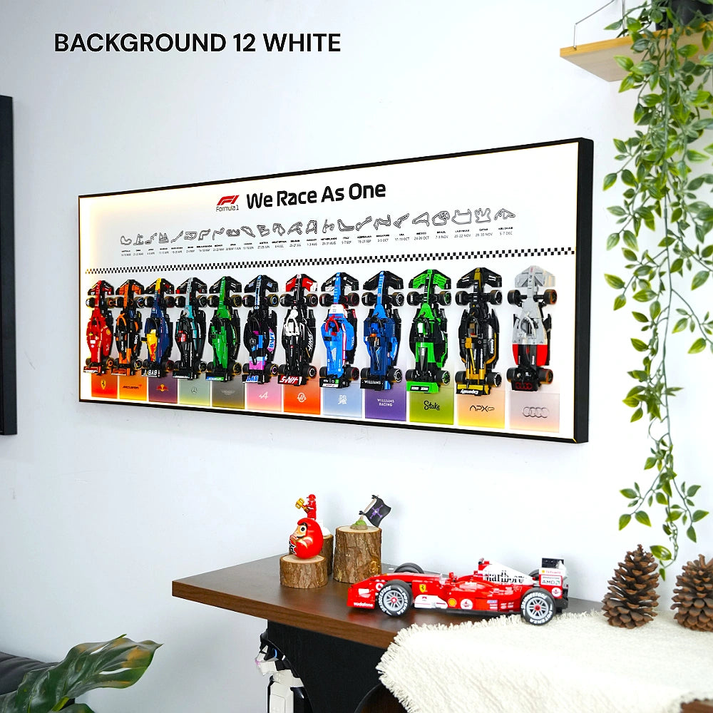 Cornice da parete per auto LEGO® 12 x F1 Speed Champions F1