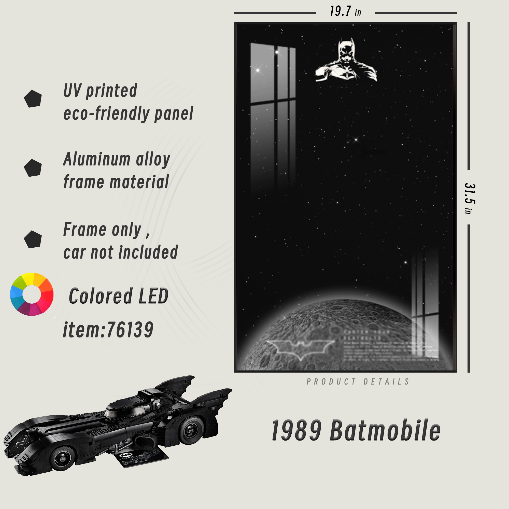 Display Frame for 1989 Batmobile