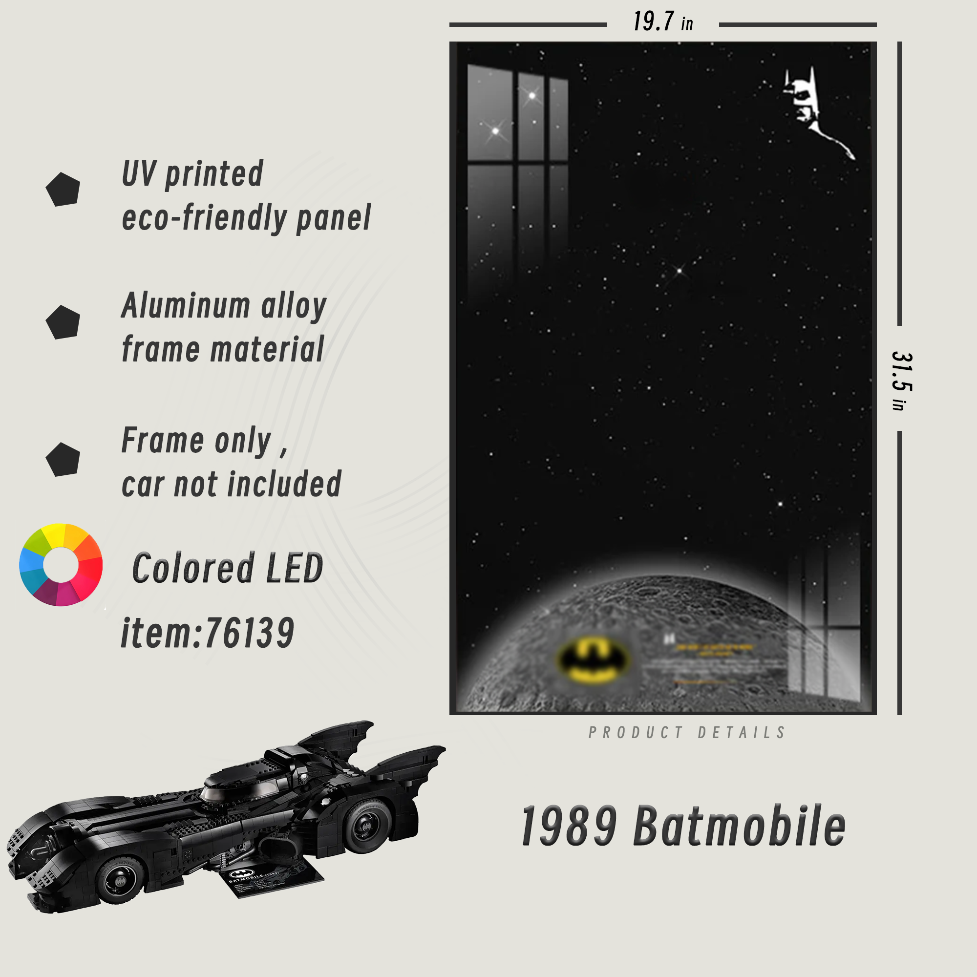 Display Frame for 1989 Batmobile