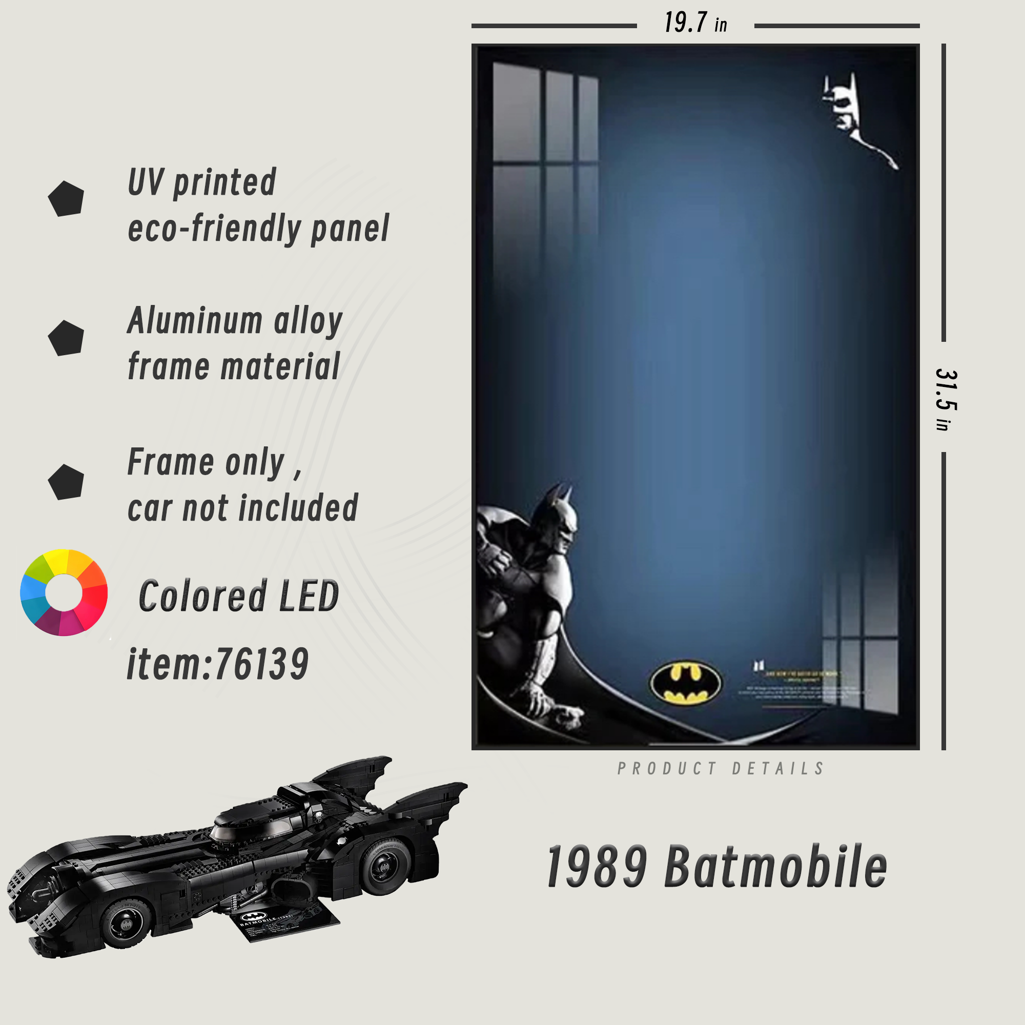 Display Frame for 1989 Batmobile