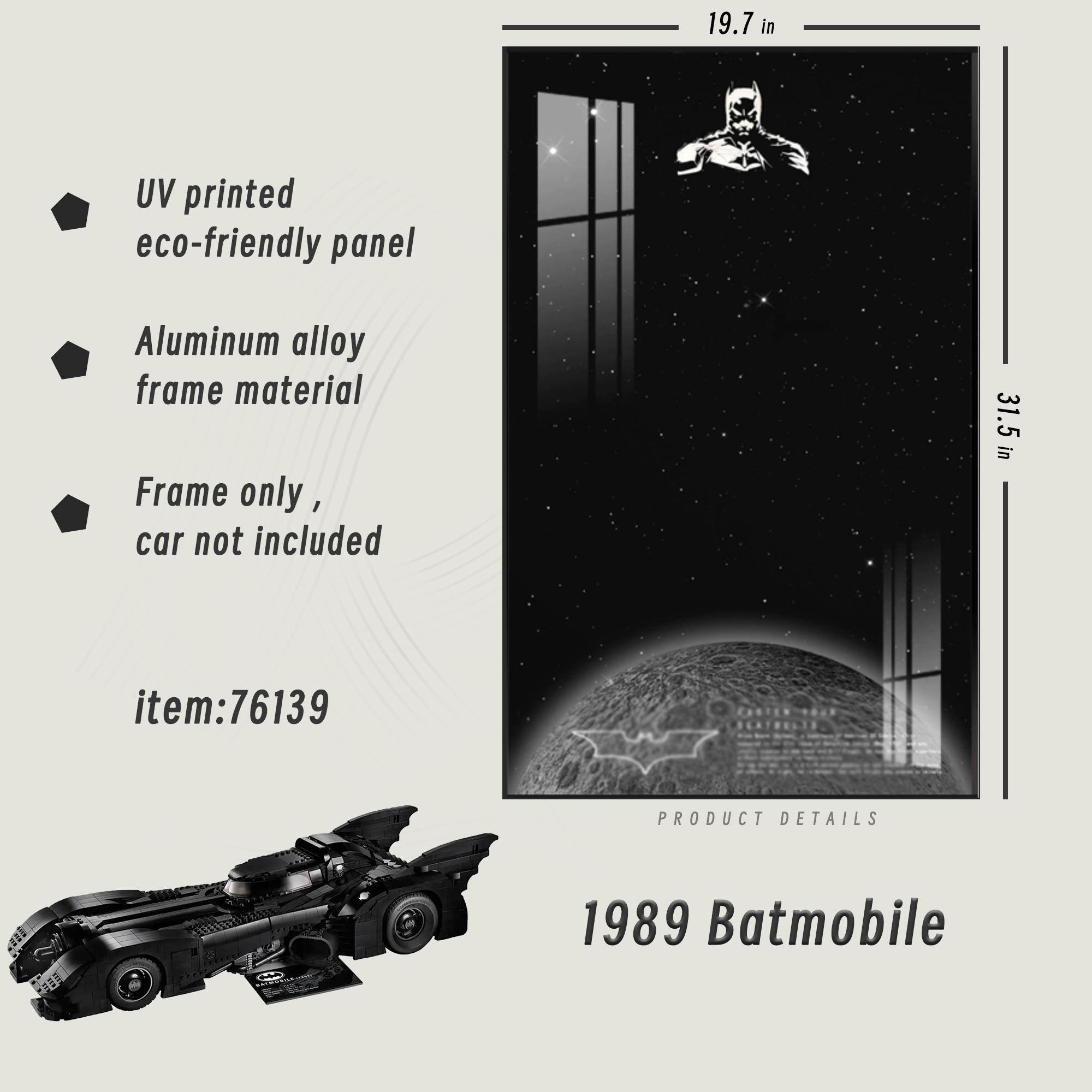 Display Frame for 1989 Batmobile