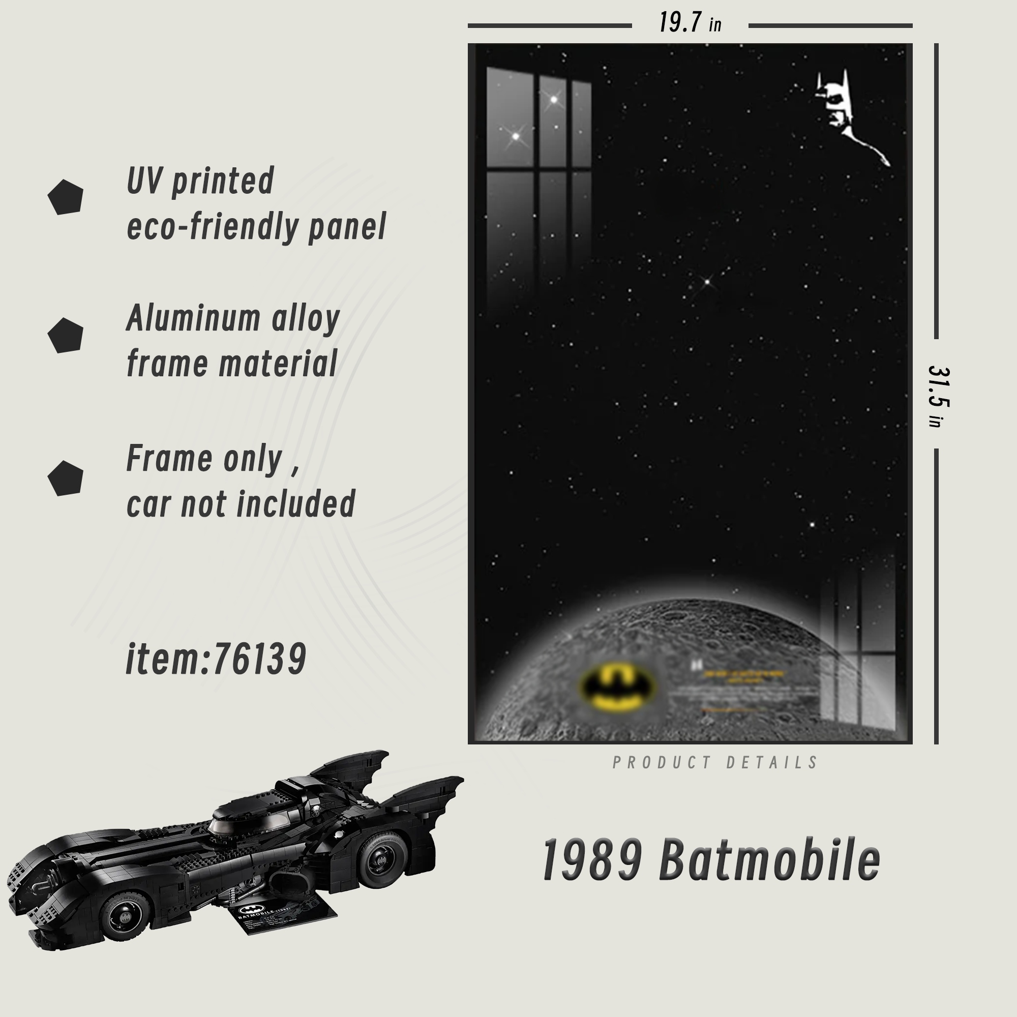 Display Frame for 1989 Batmobile