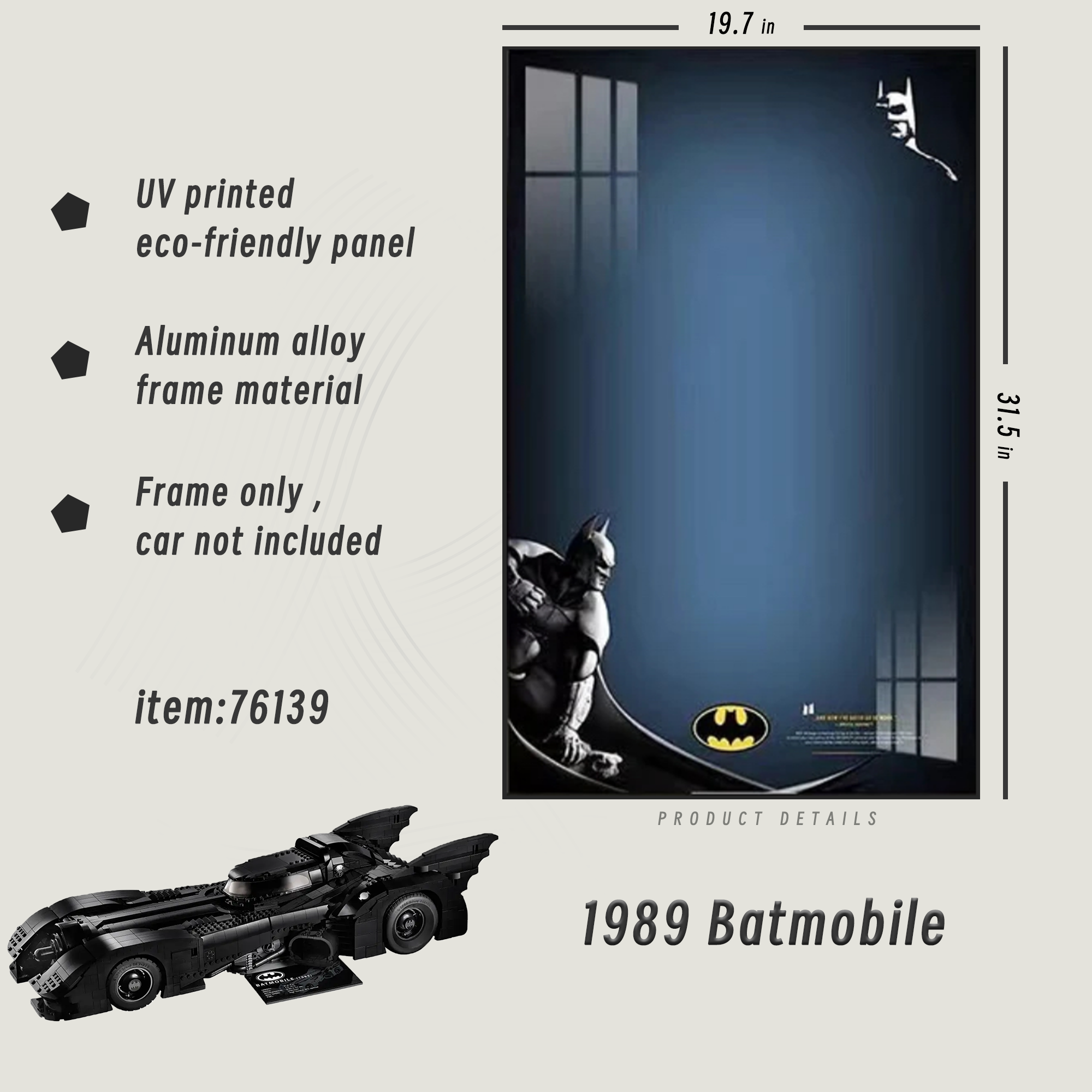 Display Frame for 1989 Batmobile