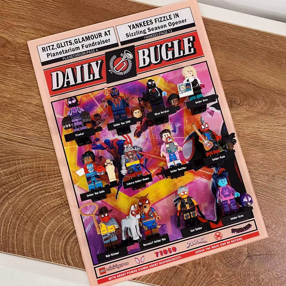 LEGO™  wooden Show Case for Spider-Man: Across the Spider-Verse Minifigures Plus (71050)