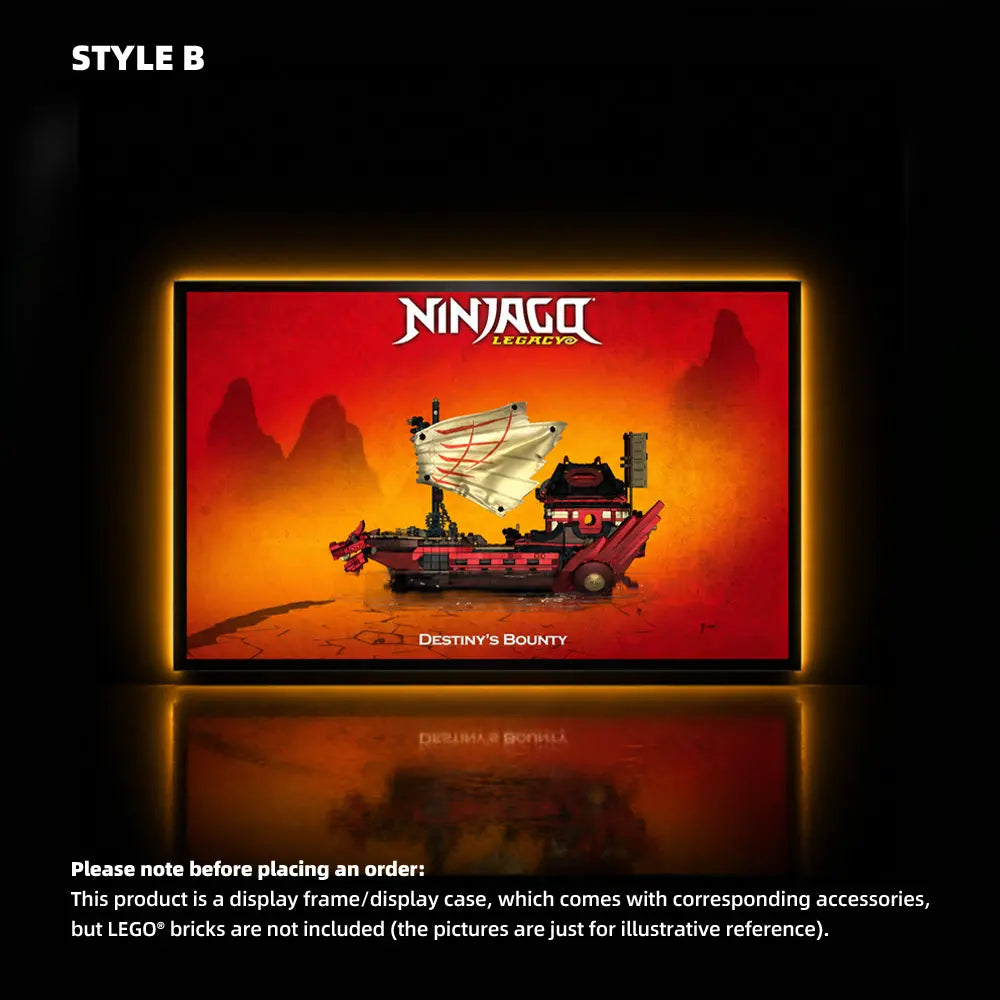Wall Display Frame for LEGO® NINJAGO Destiny's Bounty (71705)