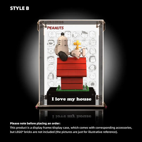 Vetrina in acrilico per LEGO® Peanuts: La cuccia di Snoopy (21368)