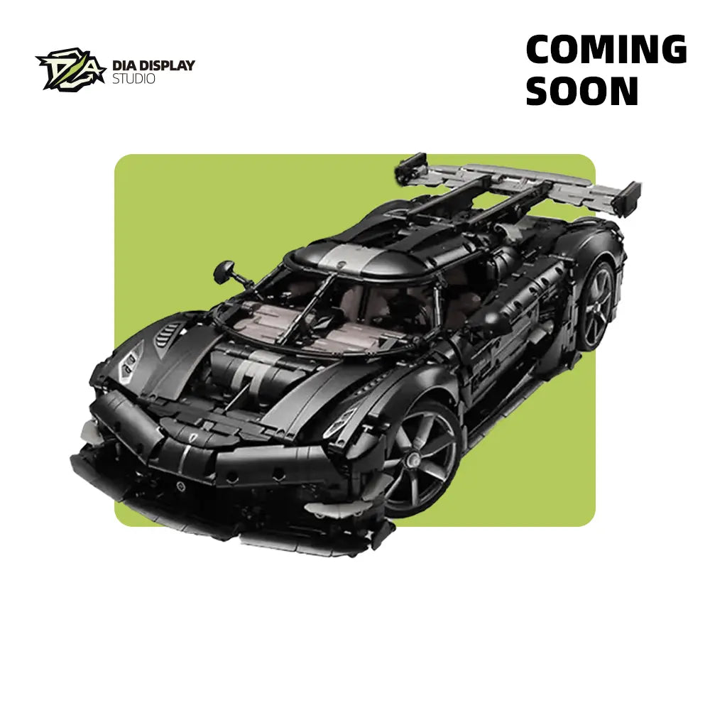 Wall Display Frame for LEGO® Technic™ Koenigsegg Sadair's Spear Megaca (42232)