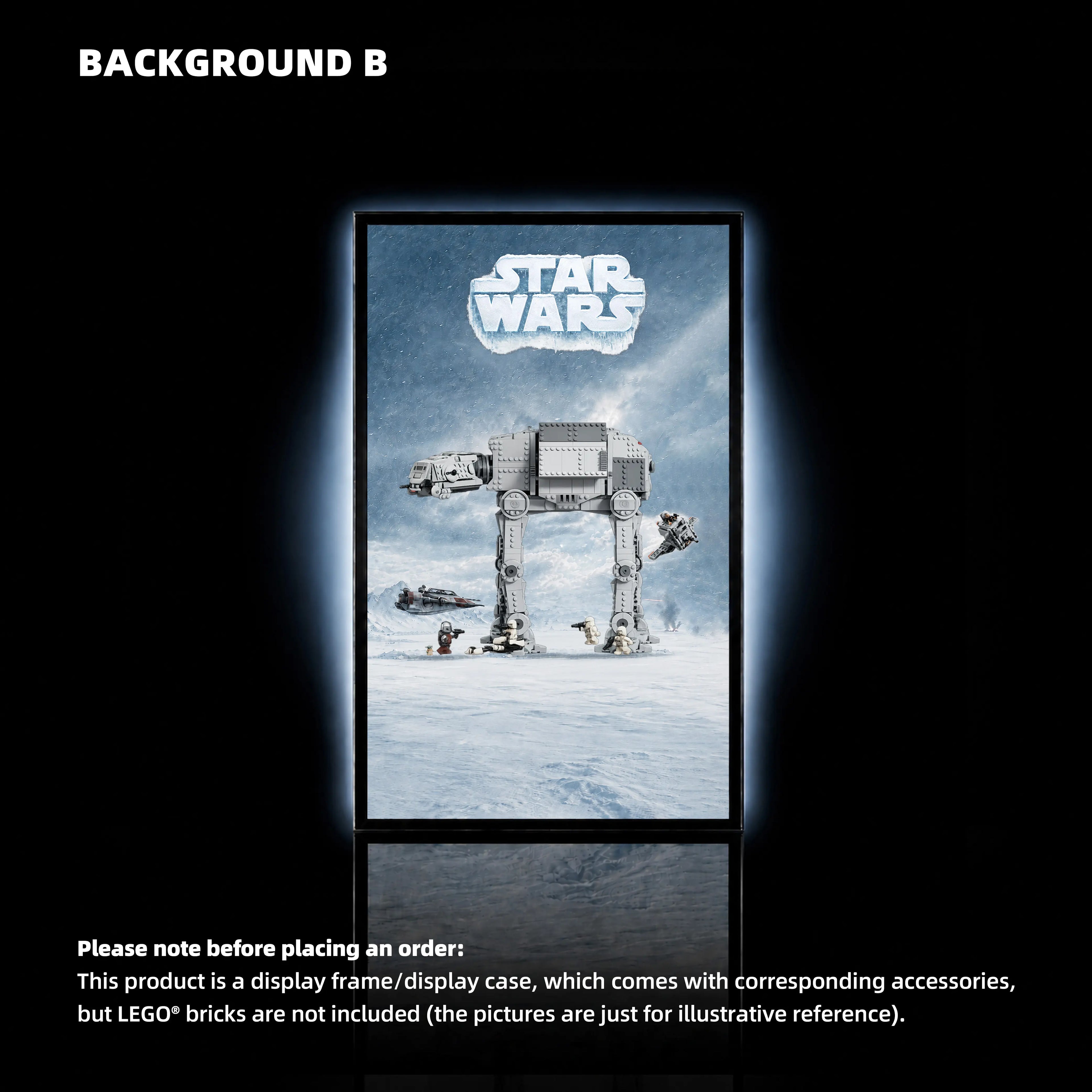 [pre-sale]Wall Display Frame for LEGO® Star Wars™ Imperial Remnant AT-AT™ with INT-4 (75454)