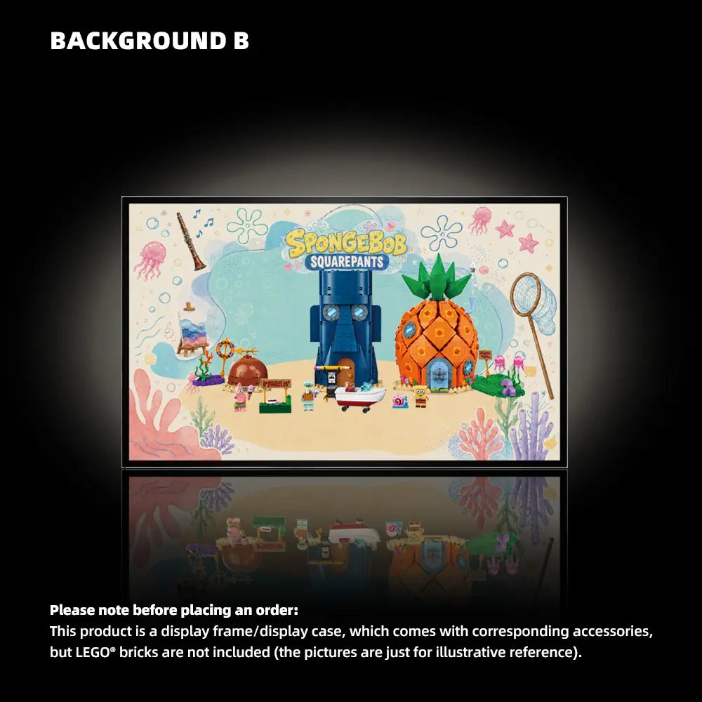 [pre-sale]Wall Display Frame for LEGO® Icons SpongeBob SquarePants: Bikini Bottom (11386)