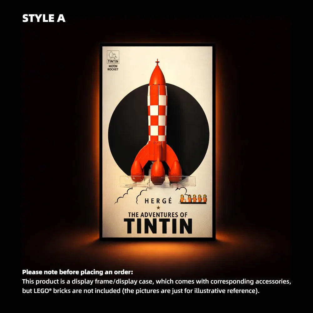 LEGO Display Frame for Tintin Moon Rocket (21367)