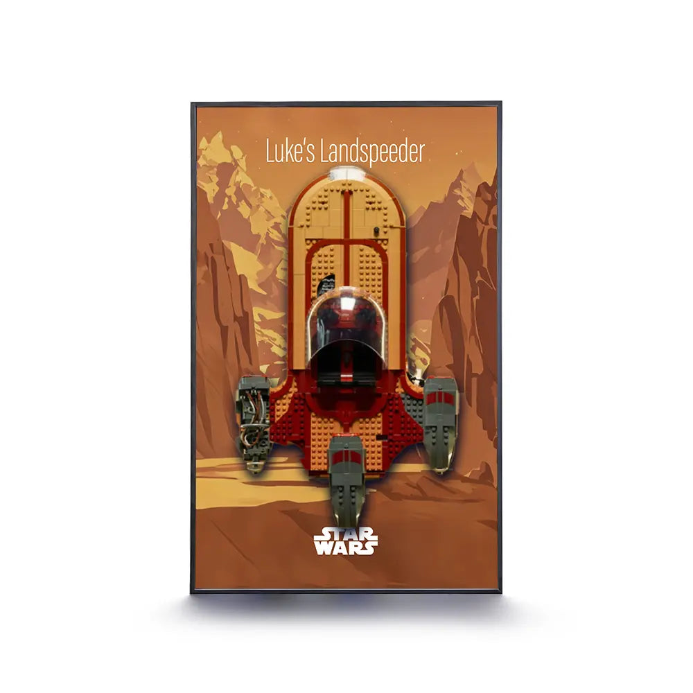 LEGO Display Frame for STAR WARS Luke Skywalker’s Landspeeder (75341)