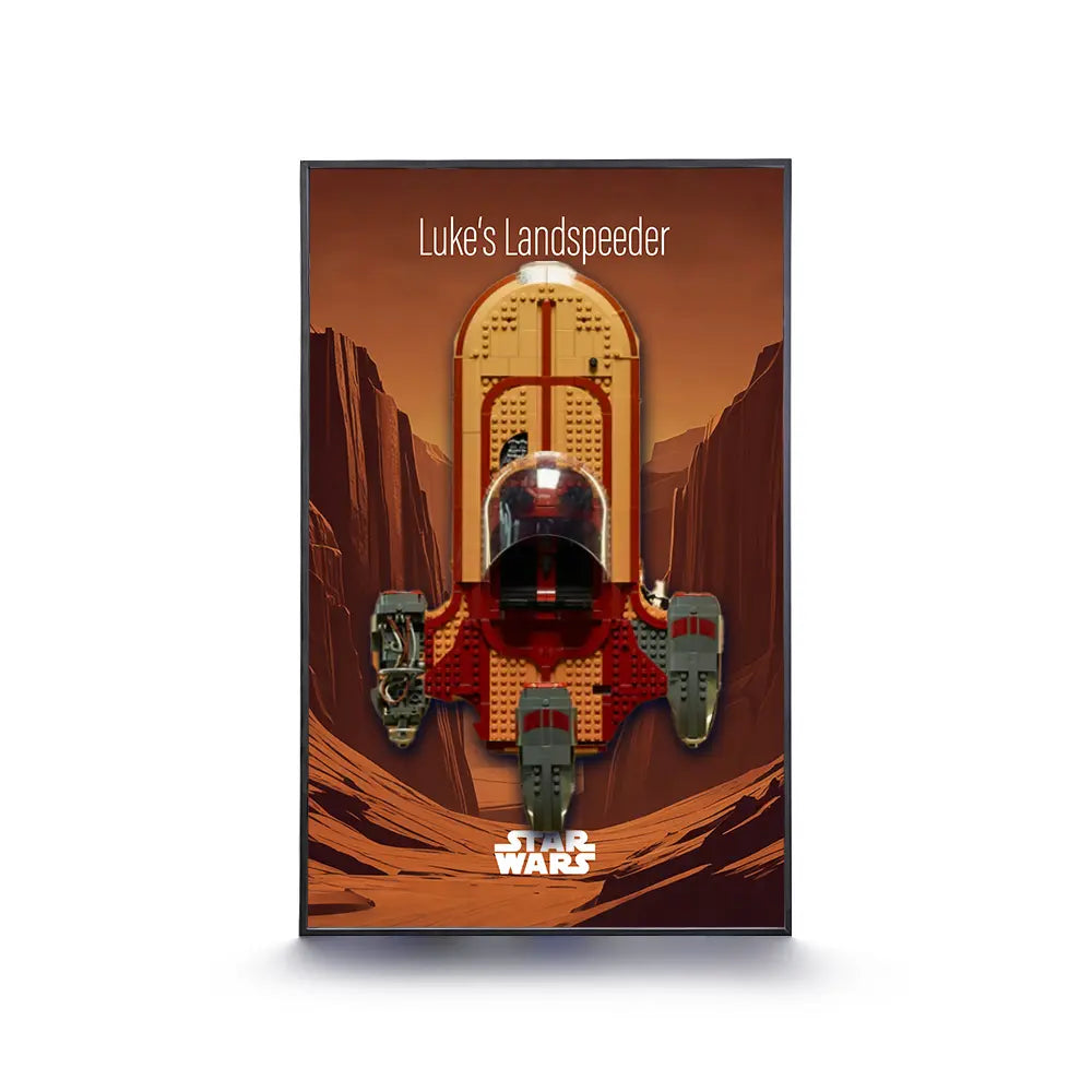 LEGO Display Frame for STAR WARS Luke Skywalker’s Landspeeder (75341)