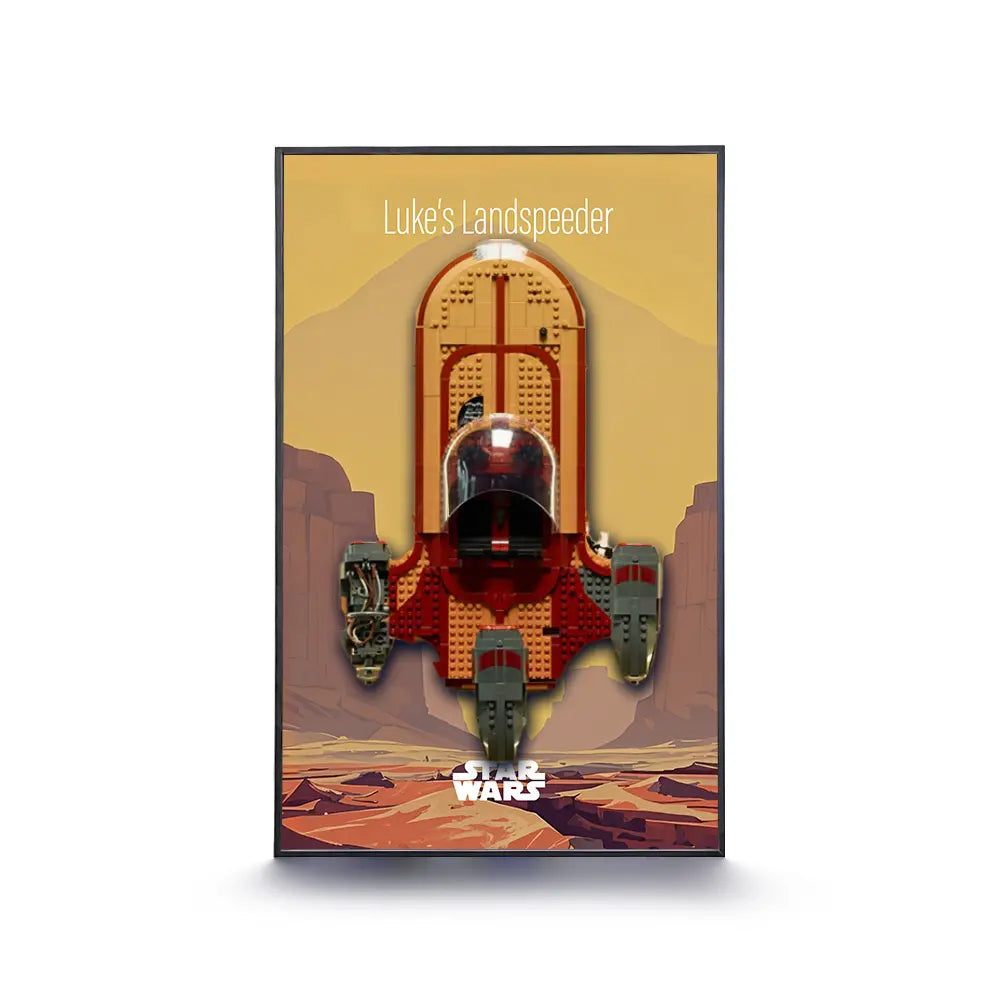 LEGO Display Frame for STAR WARS Luke Skywalker’s Landspeeder (75341)