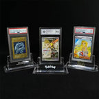 Graded Card Acrylic Stand - Clear Display Base for PSA SGC CGC Card Slabs, Perfect for Showcase
